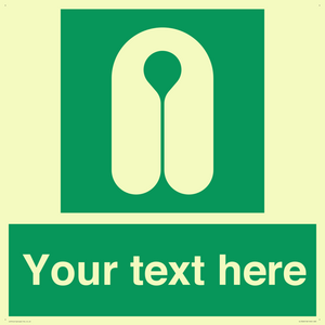 Custom sign safe condition Lifejacket